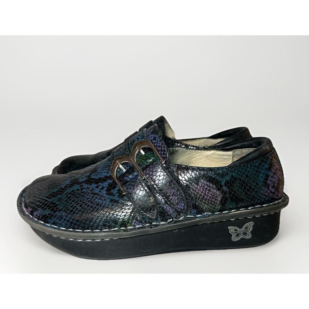 Alegria Women Alli Special Serpent Clog Shoe Colorful‎ Snake US 6-6.5 EU 36